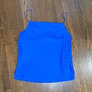 Cami NYC Royal Blue Satin Spaghetti-Strap Cami